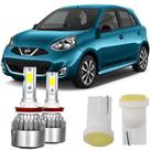 Lampadas Led 6000k Farol Milha Nissan March 2011-2019