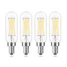 Lâmpadas LED AIELIT T8/T6/T25 E12 4W 400lm 4000K reguláveis, pacote com 4