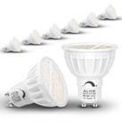 Lâmpadas LED ALIDE GU10 reguláveis 5 W 500 lm 2700 K, branco quente, pacote com 6