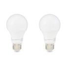 Lâmpadas LED Amazon Basics A19 9W (60W), branco macio, pacote com 2 unidades