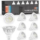 Lâmpadas LED Aovpex MR16 5W 5000K Daylight White, pacote com 6 Lâmpadas LED Aovpex MR16 5W 5000K Daylight White, pacote com 6