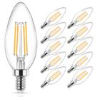 Lâmpadas LED Ascher E12 Candelabra 4W 550lm 2700K (pacote com 10)