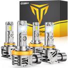Lâmpadas LED automotivas FAHREN H11 H9 H8 9005 HB3 brilho 1200%