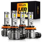 Lâmpadas LED automotivas OXILAM H11 9005 6500K, kit com 4 unidades