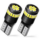 Lâmpadas LED AUXITO 194 6000K brancas 12V 2W para matrícula