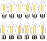 Lâmpadas LED BORT B11 Chandelier 4W 2700K E26 reguláveis, pacote com 12