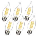 Lâmpadas LED BORT C35/CA11 Chandelier 4W 2700K E26, pacote com 6