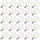 Lâmpadas LED Brightown G40 Replacement, pacote com 25 unidades, branco quente