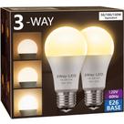 Lâmpadas LED Briignite, 3 vias, 50, 100 150 W, equivalente a 2 unidades