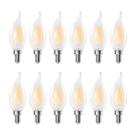 Lâmpadas LED Chandelier Decoaui E12 C11 4W (pacote com 12)