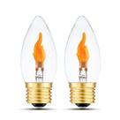 Lâmpadas LED cintilantes Sunaiony Flame Effect E26 1W 1800K