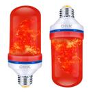 Lâmpadas LED com efeito de chama OMK Decoração de Natal