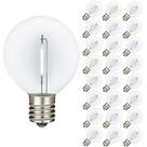 Lâmpadas LED com fio de filamento, pacote com 25 lâmpadas Novelty Lights G50