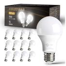 Lâmpadas LED Dalattin A19 9W 5000K Daylight White E26 120V, pacote com 12