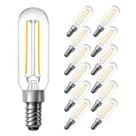Lâmpadas LED de candelabro dalattin T6 E12 Base 5000K Daylight 12Pk