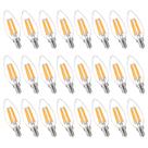 Lâmpadas LED de candelabro FLSNT 5,5 W 800 LM B11 E12 2700K, pacote com 24