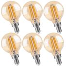 Lâmpadas LED de candelabro FLSNT G16.5 4W 330LM reguláveis, pacote com 6