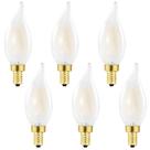 Lâmpadas LED de candelabro fosco HOMOSUM 4W (pacote com 6)