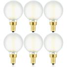 Lâmpadas LED de candelabro fosco Leools 4W 400lm 2700K, pacote com 6