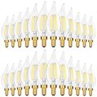 Lâmpadas LED de candelabro GoBright Dimmable E12 4W 5000K, pacote com 24