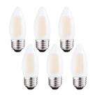 Lâmpadas LED de candelabro Sunaiony E26 6W 3000K Soft White