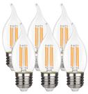 Lâmpadas LED de candelabro YIMILITE CA11 4,5 W (equivalente a 40 W) 2700K, pacote com 6