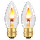 Lâmpadas LED de chama Hompavo 3W E26 Halloween (pacote com 2)