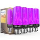 Lâmpadas LED de chama Morsatie atualizadas de 4 modos E26 3W 600lm