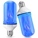 Lâmpadas LED de chama Vicstone 4 modos E26 Fire Bulb, pacote com 2 unidades, azul