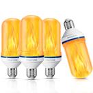 Lâmpadas LED de chama Vicstone 4 modos E26 Fire Bulb, pacote com 4