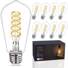 Lâmpadas LED de filamento EMYMLITE, equivalente a 60 W, pacote com 8