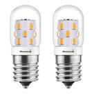 Lâmpadas LED de micro-ondas Maelsrlg E17 3W 380lm 2700K, pacote com 2 Lâmpadas LED de micro-ondas Maelsrlg E17 3W 380lm 2700K, pacote com 2