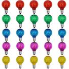 Lâmpadas LED de reposição Abeja G40 Multicolor, pacote com 25