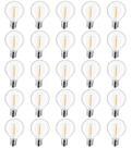 Lâmpadas LED de reposição Lieidi G40 E12 0,6 W, pacote com 25 Lâmpadas LED de reposição Lieidi G40 E12 0,6 W, pacote com 25