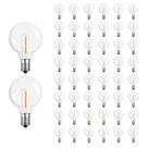 Lâmpadas LED de substituição Meconard G40 1W, pacote com 50