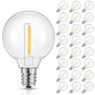 Lâmpadas LED de substituição Mlambert G40 E12 1W, pacote com 25 Lâmpadas LED de substituição Mlambert G40 E12 1W, pacote com 25