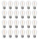 Lâmpadas LED de substituição S14 1W, pacote com 24 unidades, 2700K, E26, 120V Lâmpadas LED de substituição S14 1W, pacote com 24 unidades, 2700K, E26, 120V