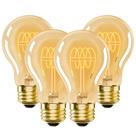 Lâmpadas LED Edison BLINGCOLOR A19 4W 2200K 300LM, pacote com 4
