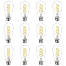 Lâmpadas LED Edison BORT reguláveis 6W (equivalente a 60W) 5000K E26 Lâmpadas LED Edison BORT reguláveis 6W (equivalente a 60W) 5000K E26