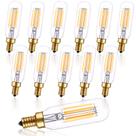 Lâmpadas LED Edison CREATE BRIGHT Vintage E12 Candelabra 6W, pacote com 12