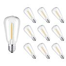 Lâmpadas LED Edison Filltown ST38 0,6 W E12 2700K, pacote com 10