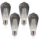Lâmpadas LED Edison FLSNT ST19 4W 5000K, luz branca, pacote com 4