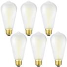 Lâmpadas LED Edison HOMOSUM Dimmable e26 Frosted 4W (pacote com 6)