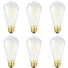 Lâmpadas LED Edison HOMOSUM Dimmable e26 Frosted 8W (pacote com 6)