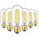 Lâmpadas LED Edison LVYE T45 8W 800LM 3000K E26, pacote com 6 Lâmpadas LED Edison LVYE T45 8W 800LM 3000K E26, pacote com 6