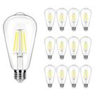 Lâmpadas LED Edison WinSaled 4W ST19 5000K Daylight, pacote com 12