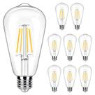 Lâmpadas LED Edison WinSaled Soft White 4W, pacote com 8, 450 ml, E26, 2700K Lâmpadas LED Edison WinSaled Soft White 4W, pacote com 8, 450 ml, E26, 2700K