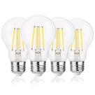 Lâmpadas LED FLSNT A19 7W 800Lm 5000K reguláveis, pacote com 4