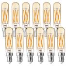 Lâmpadas LED FLSNT Candelabra 5,5 W 2200 K, branco âmbar, pacote com 12