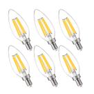 Lâmpadas LED FLSNT Candelabra 5,5 W 5000 K Daylight E12 800 LM 6 unidades Lâmpadas LED FLSNT Candelabra 5,5 W 5000 K Daylight E12 800 LM 6 unidades